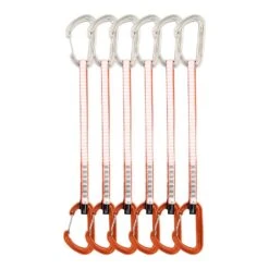 DMM Phantom Quickdraw Packs -Rock Climbing Series Store DMM Phantom Quickdraw Orange 25cm 6 Pack