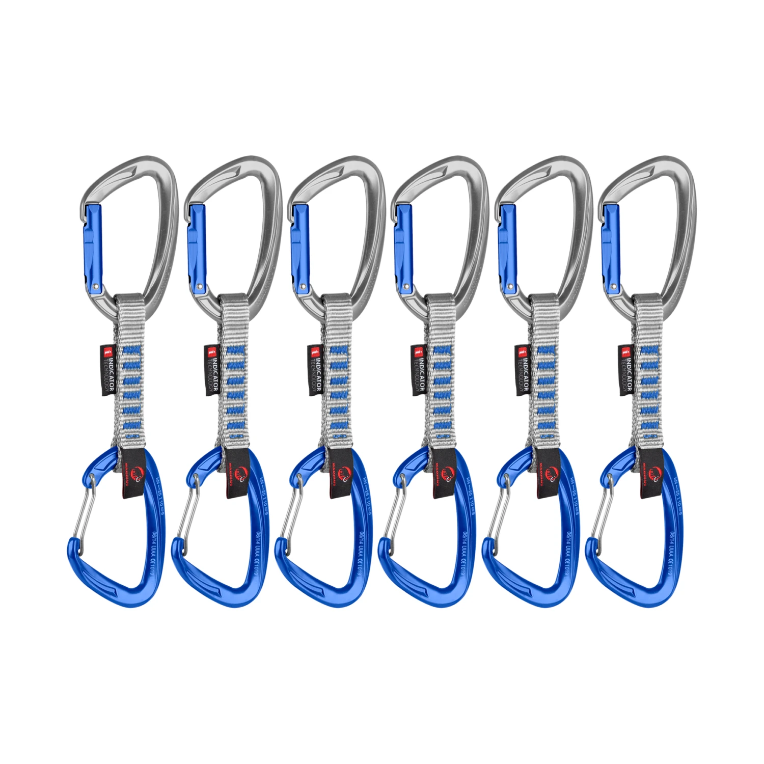 Mammut Crag Keylock Wire 10cm Indicator 6-Pack Set 3 Mammut Crag Keylock Wire 10cm Indicator 6-Pack Set