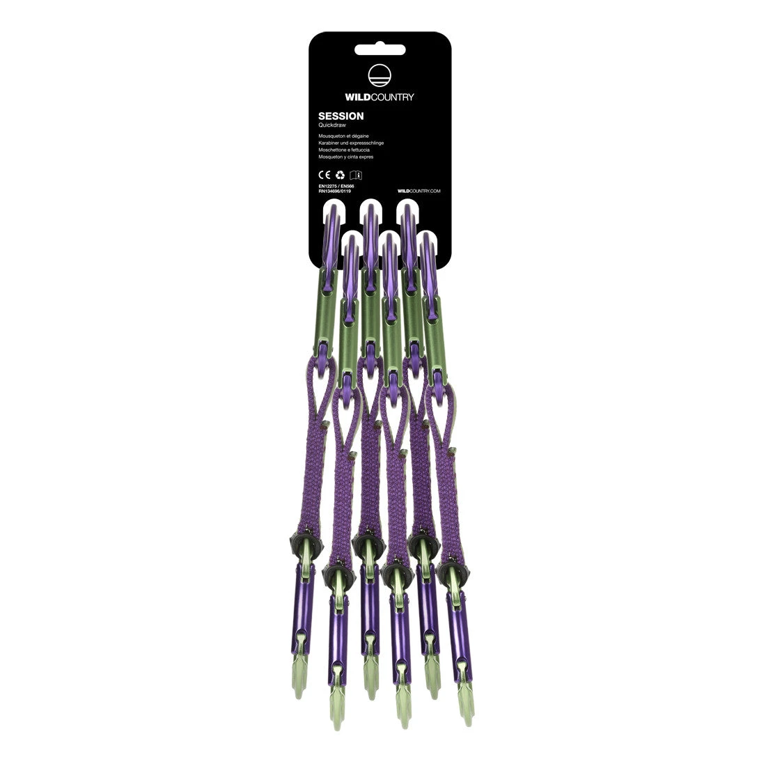Wild Country Session Quickdraw 6-Pack (Purple/Green) 4 Wild Country Session Quickdraw 6-Pack (Purple/Green) - Image 2