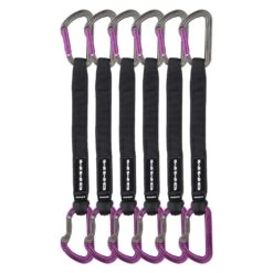 DMM Shadow Quickdraw Packs 12 DMM Shadow Quickdraw Packs -Rock Climbing Series Store dmm Shadow Quickdraw Titanium Purple 25cm 6 Pack